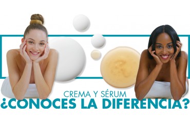 Conoces la diferencia entre crema y serúm en cosmética